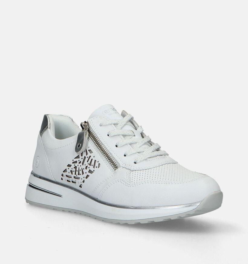 Remonte Witte Sneakers voor dames (335536) - geschikt voor steunzolen