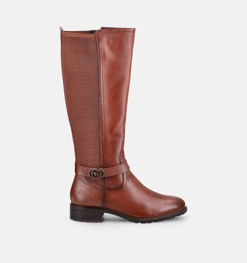 Tamaris Laarzen Zwart/Cognac