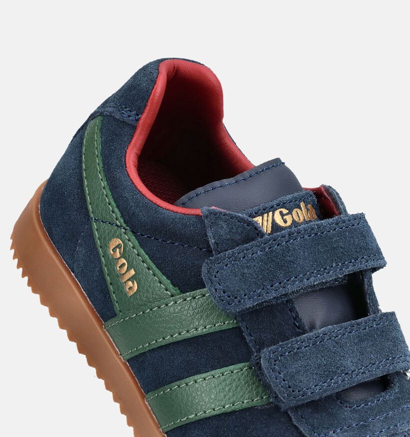 Gola Harrier Strap Donkerblauwe Sneakers voor jongens (376301)
