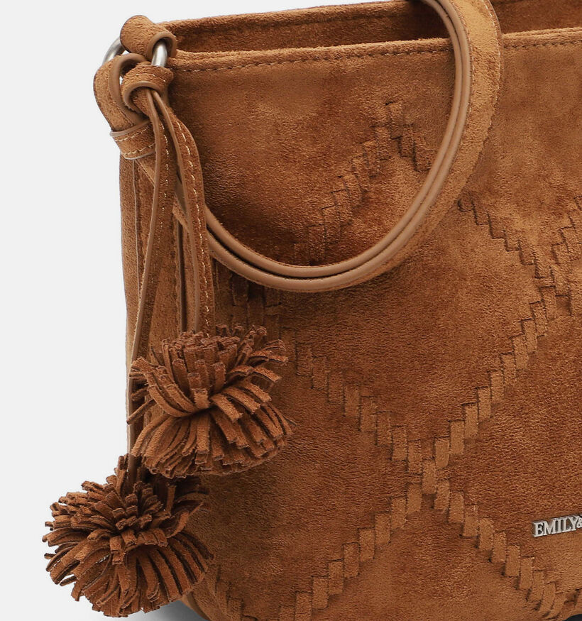 Emily & Noah Leanne Sac port&eacute; crois&eacute; en Cognac pour femmes (378867)
