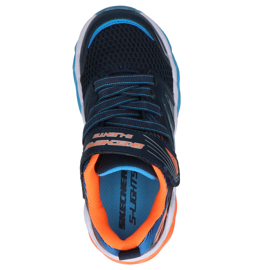 Skechers Rapid Flash Blauwe Sneakers in stof (256144)