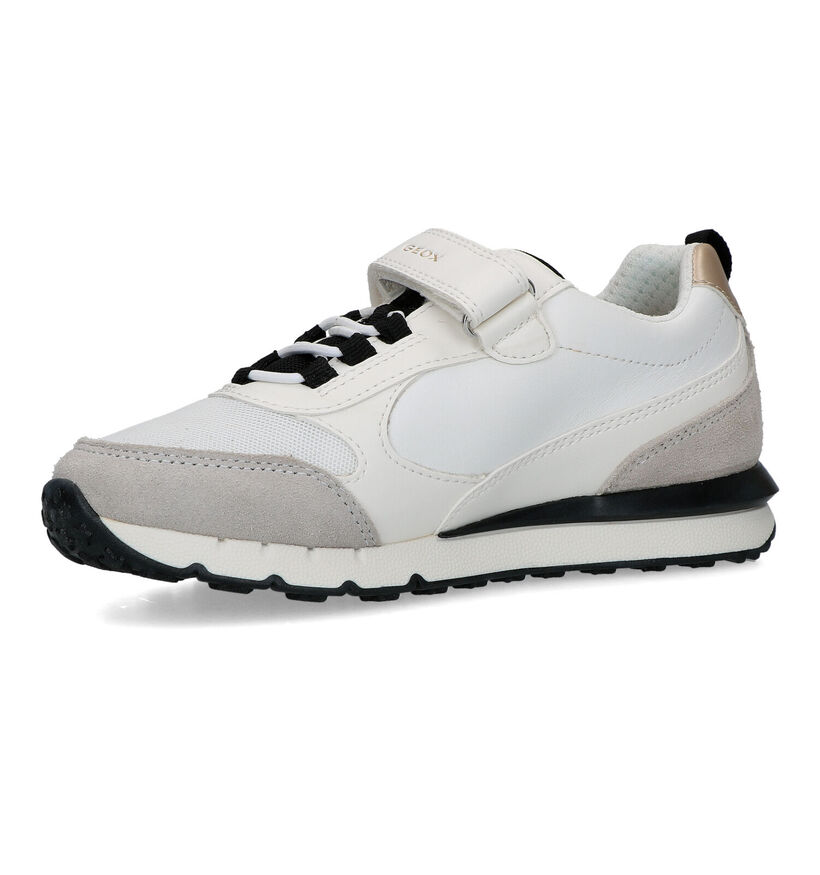 Geox Fastics Witte Sneakers voor meisjes (326633) - geschikt voor steunzolen