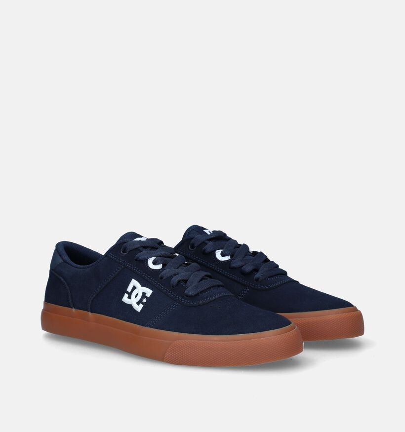 DC Shoes Teknic Baskets de Skate en Bleu pour hommes (326518) - pour semelles orthopédiques