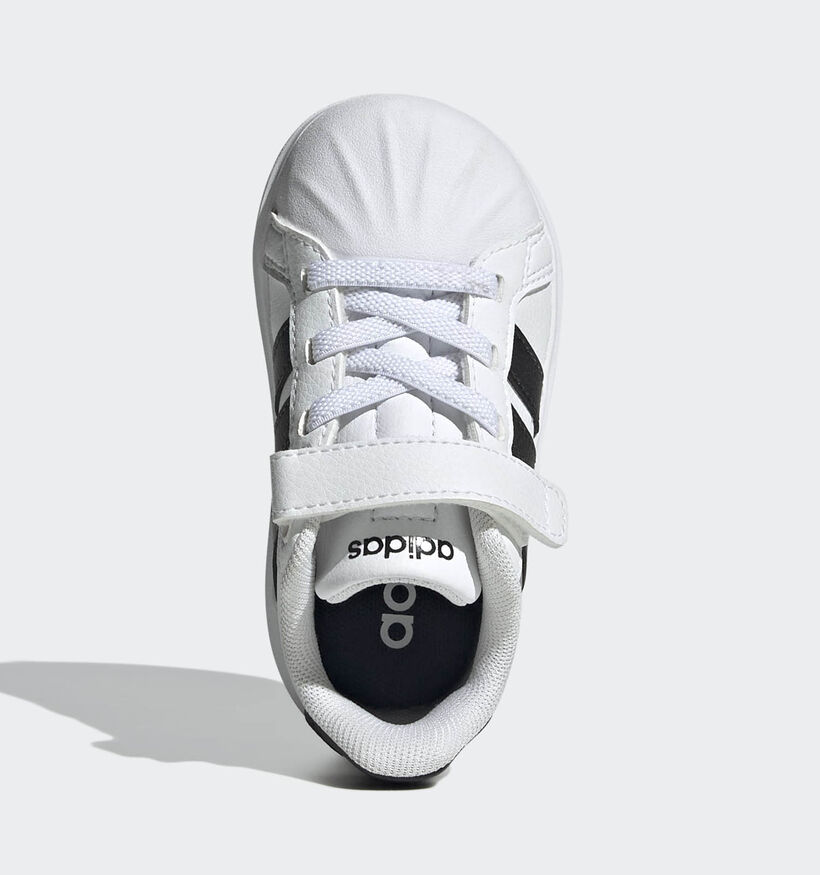 adidas Streettalk EL I Baskets basses en Blanc pour gar&ccedil;ons (372789)