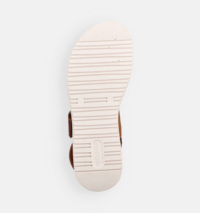 Remonte Suede Cognac Sandalen voor dames (370467) - geschikt voor steunzolen