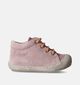 Naturino Cocoon Suede Paarse Babyschoentjes voor meisjes (355337) - geschikt voor steunzolen