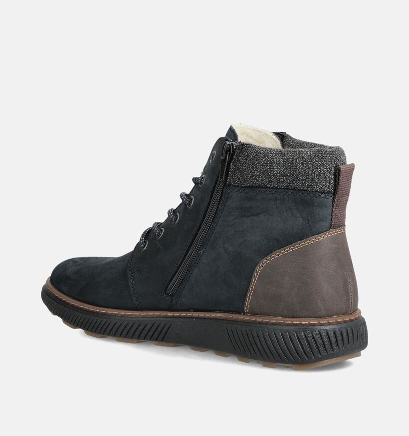 Rieker Boots à lacets en Bleu Rieker Boots à lacets en Bleu pour hommes (363510) - pour semelles orthopédiques