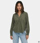 Vero Moda Elly Forest Night Chemise en Vert fonc&eacute; pour femmes (379704)