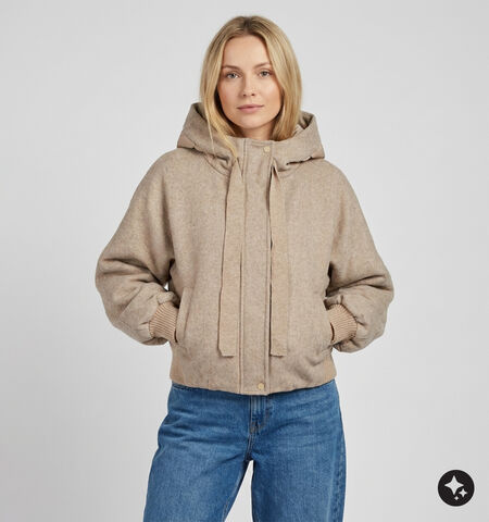 Ador&eacute; Manteaux Beige