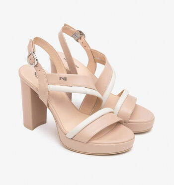 NeroGiardini Sandales Noir/Beige