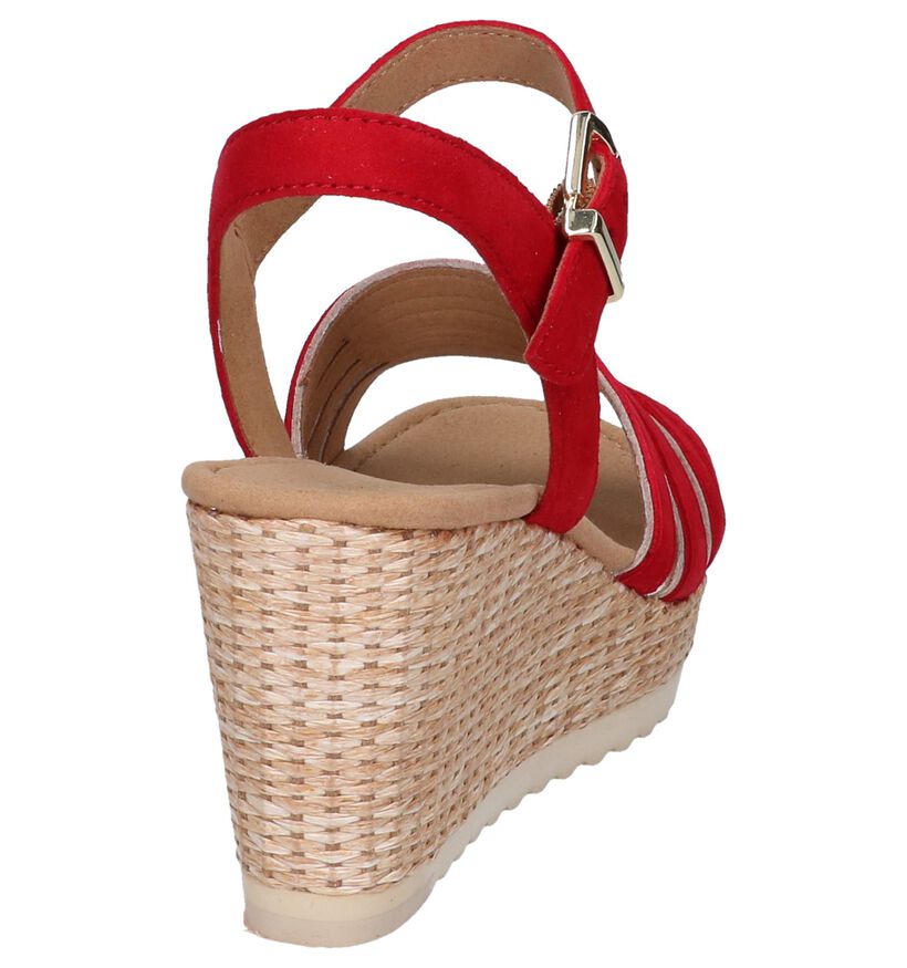 Rode Sandalen Gabor in daim (245555)
