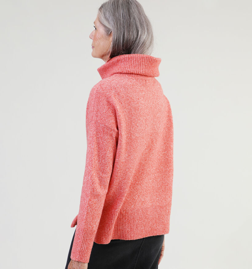 Vero Moda Doffy Pull avec col roulé en Orange pour femmes (328981)