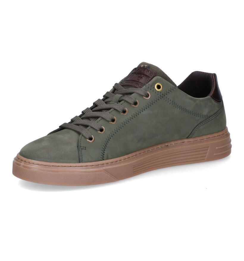 Bullboxer Kaki Veterschoenen in leer (305758)