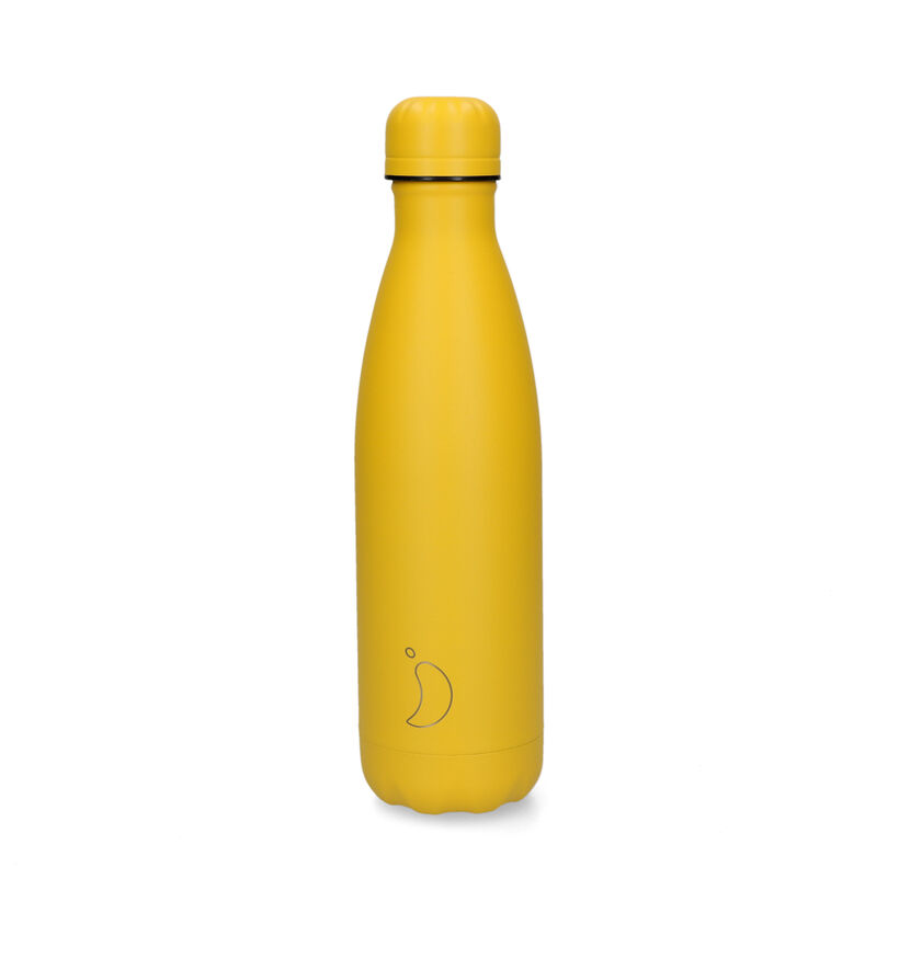 Chilly's Matte Gourde en Jaune 500 ml pour hommes, femmes, filles, garçons (328156)