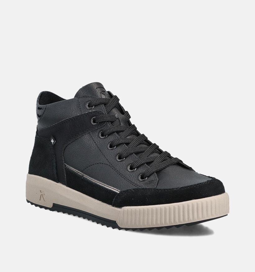 Rieker Zwarte Hoge Sneakers voor dames (363545) - geschikt voor steunzolen
