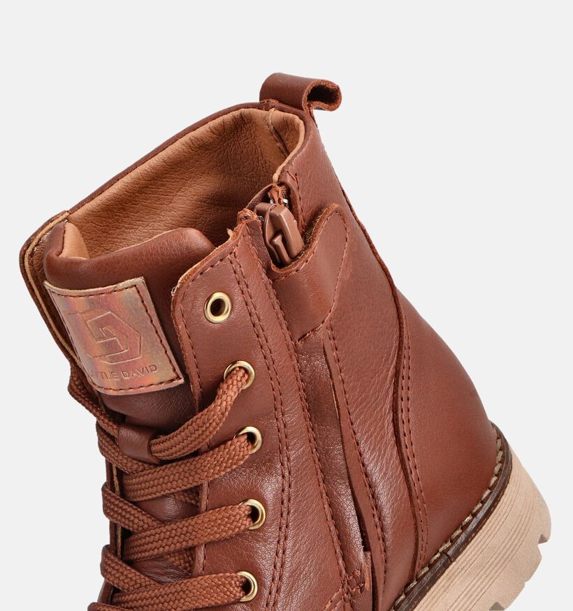 Little David Love Cognac Boots voor meisjes (364590) - geschikt voor steunzolen