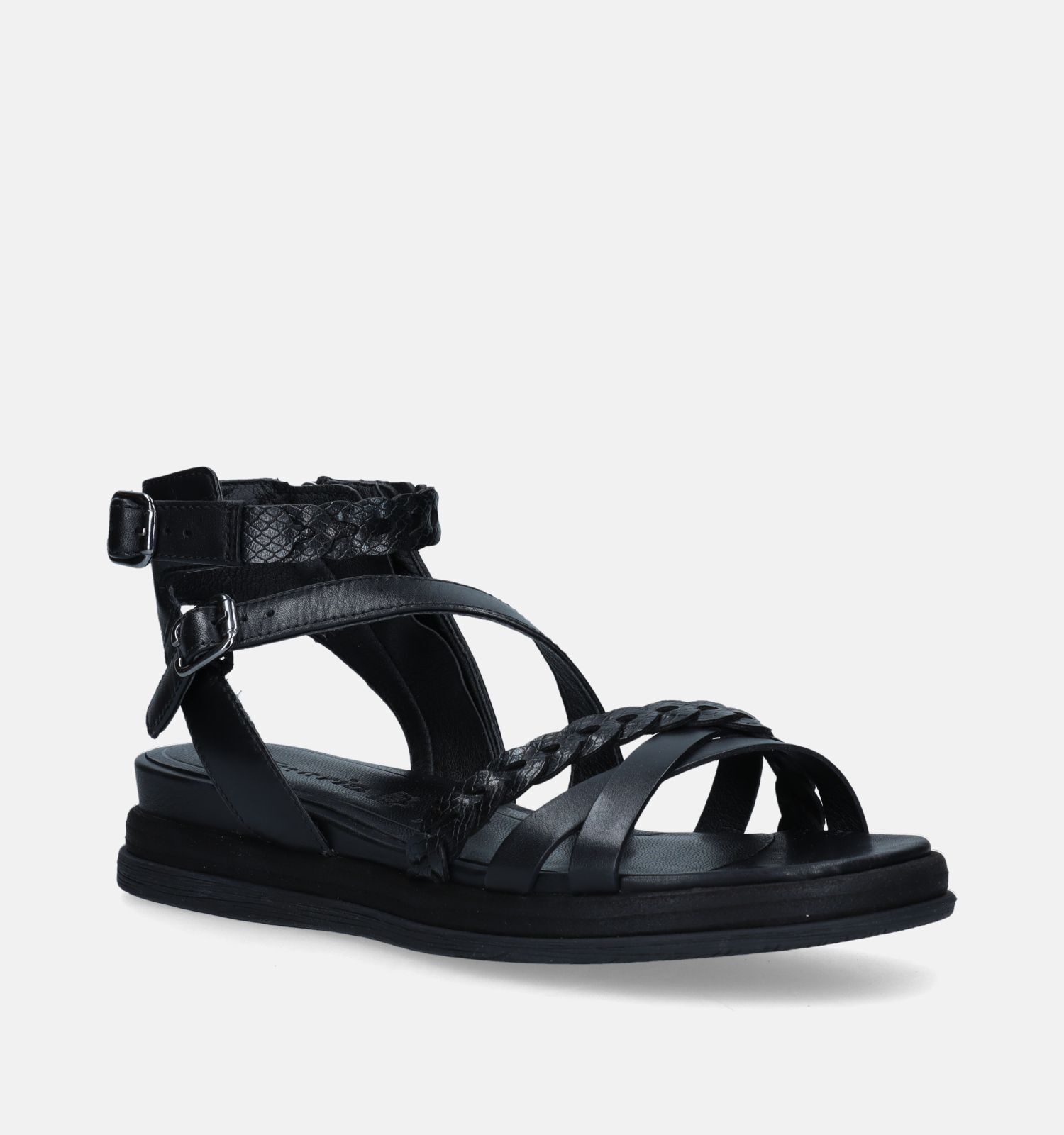 Tamaris Sandales avec talon compense en Noir Femmes Sandales en ligne sur TORFS.BE