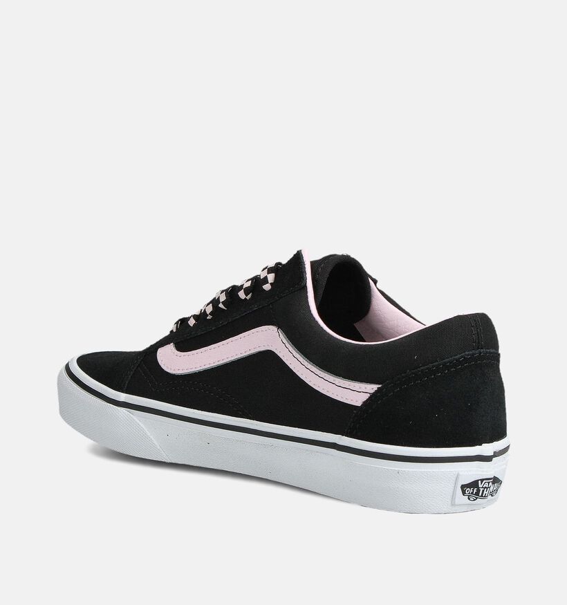 Vans Old Skool Zwarte/Roze Sneakers voor dames (360205)