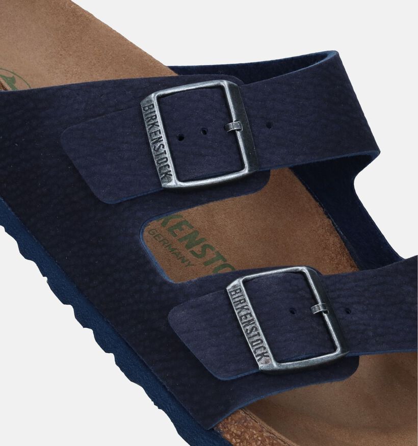 Birkenstock Arizona Vegan Blauwe Slippers voor heren (337864)