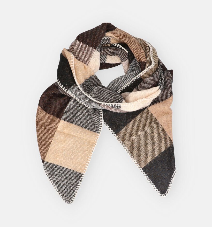 Via Limone Châle en Noir/Marron pour femmes (367336)