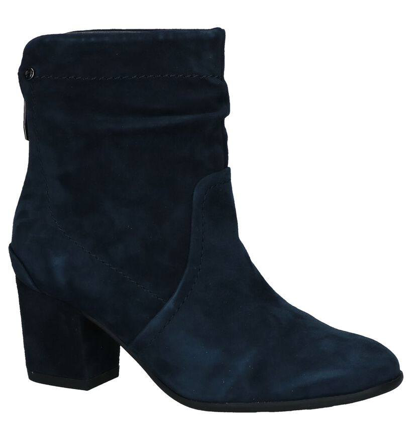 Be Natural Bottes basses en Bleu foncé en daim (225919)