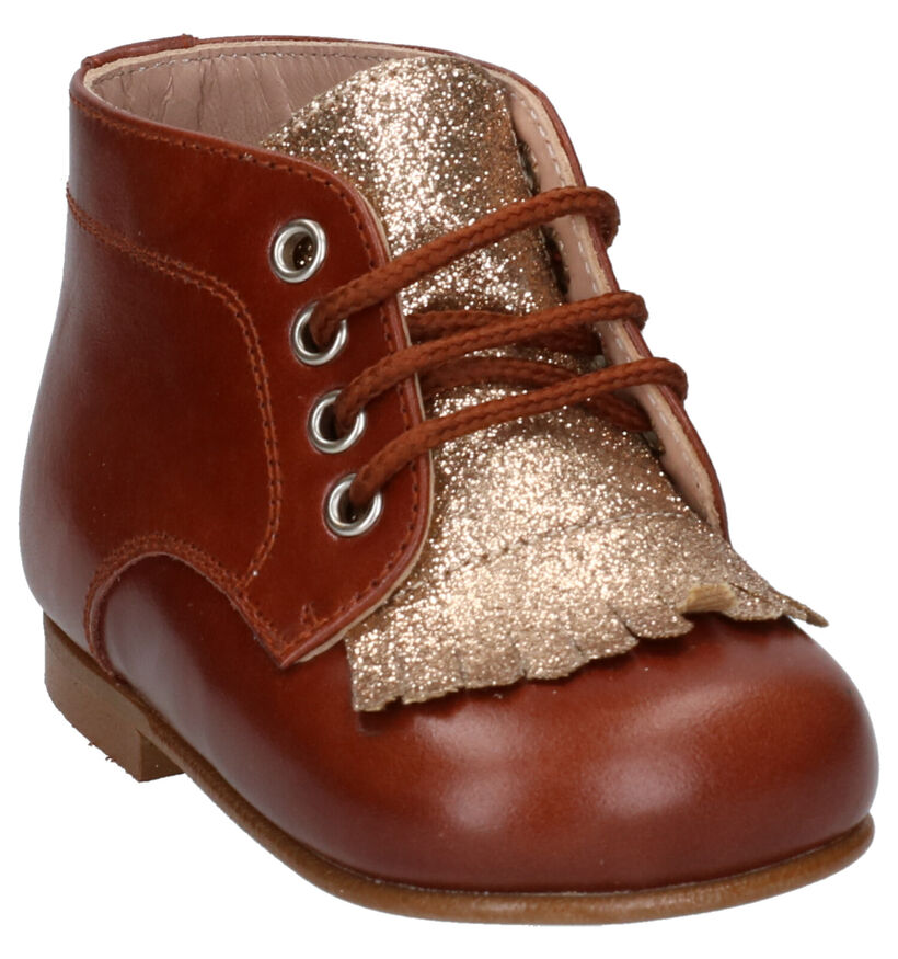 Eli Cognac Babyschoentjes in leer (260863)