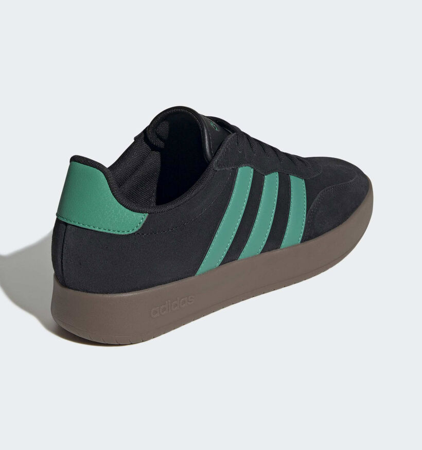 adidas Barreda Baskets en Noir/Vert pour hommes (365396) - pour semelles orthopédiques