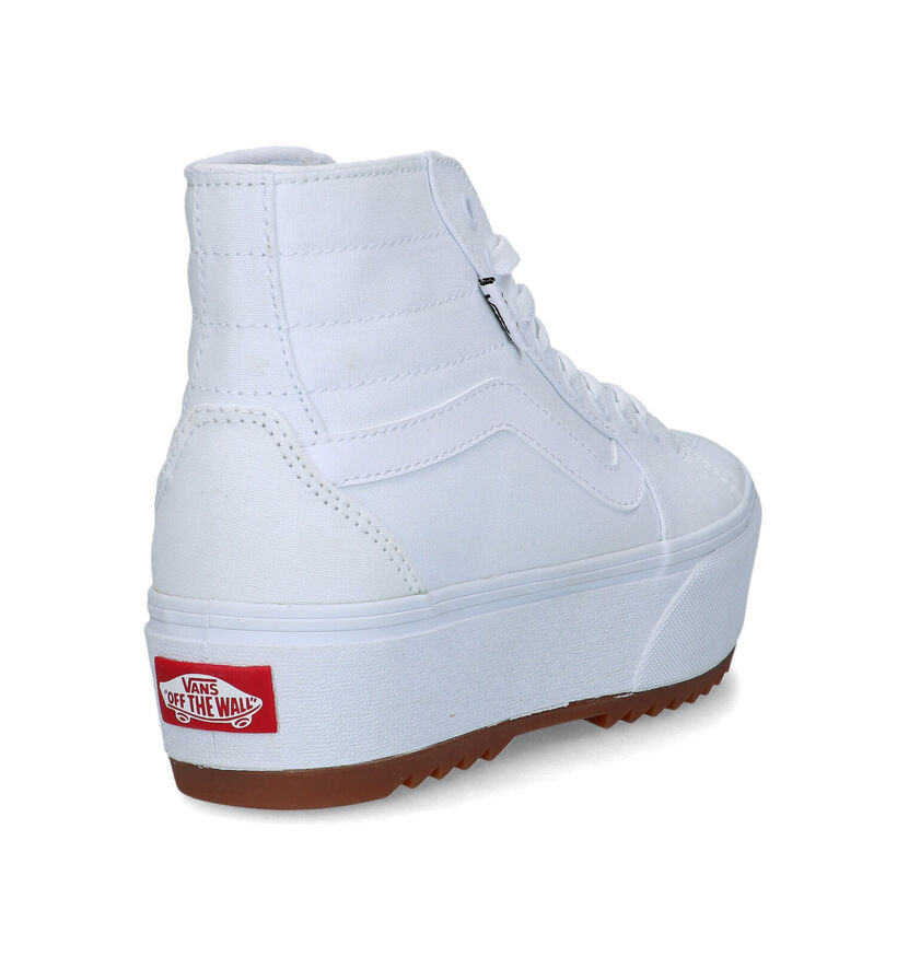 Vans Filmore HI Tapered Platform Baskets en Blanc pour femmes (321156)