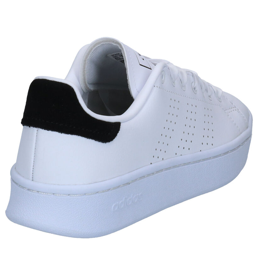 adidas Advantage Bold Baskets en Blanc en cuir (264877)