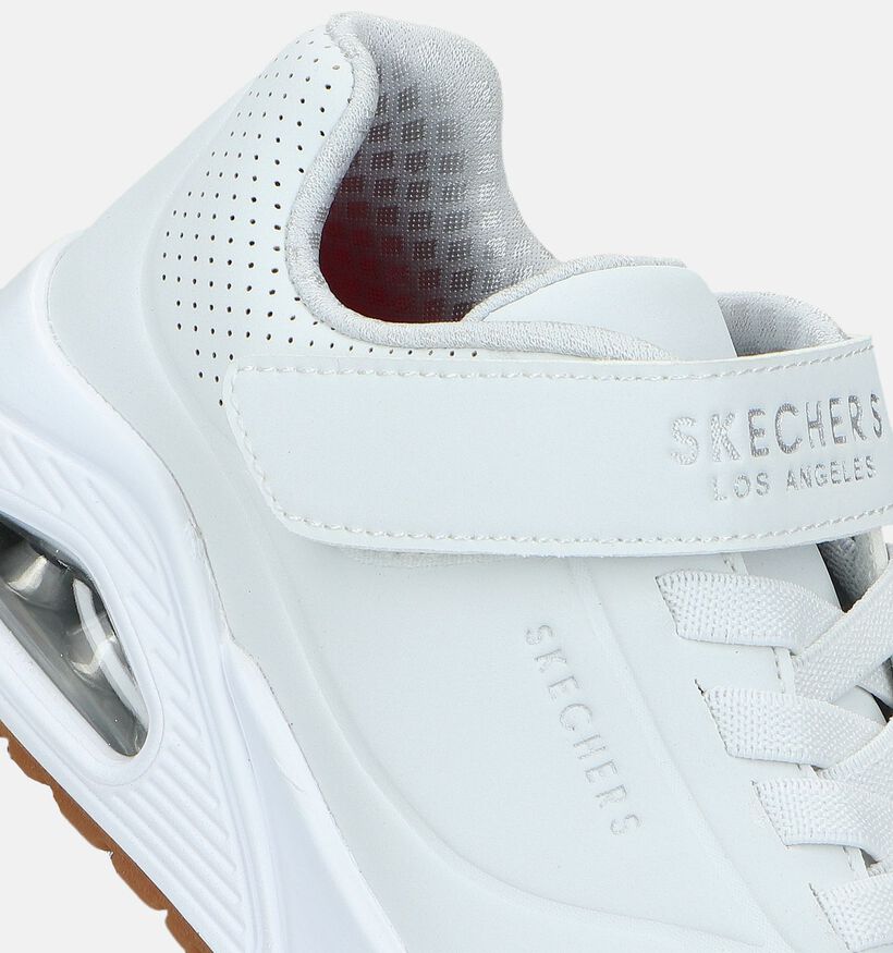 Skechers Uno Air Blitz Witte Sneakers voor jongens, meisjes (335695)