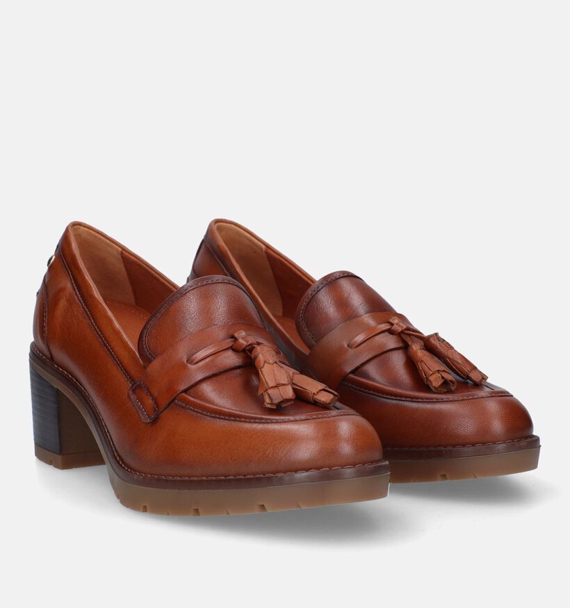 Pikolinos Llanes Cognac Mocassins met hak voor dames (329618)