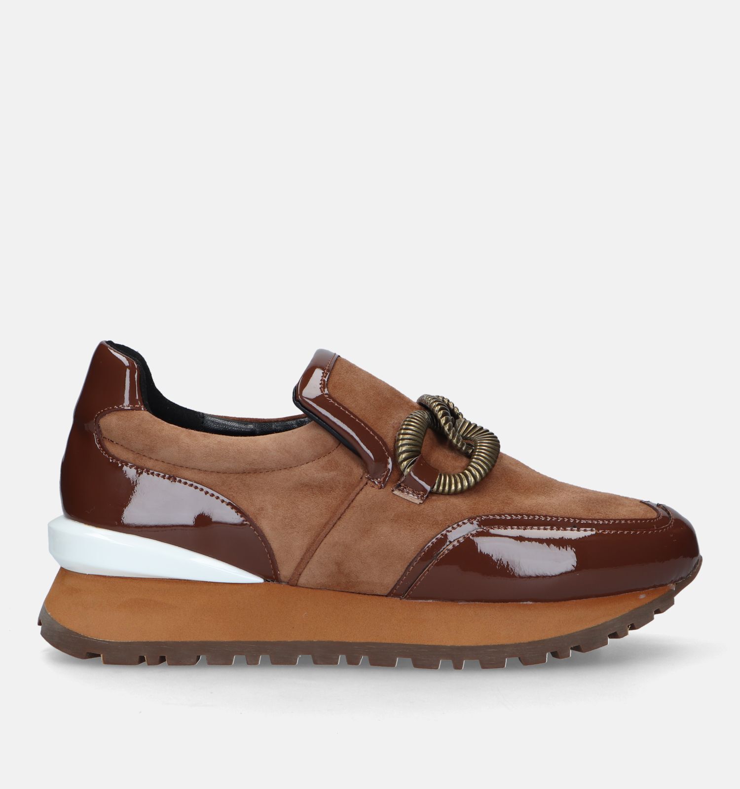 Cognac kleurige outlet schoenen dames