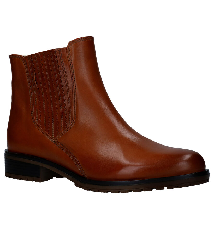 Gabor OptiFit Cognac Enkellaarzen in leer (282304)