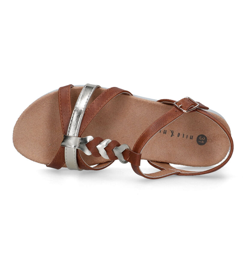 Milo & Mila Cognac Sandalen voor meisjes (324510)