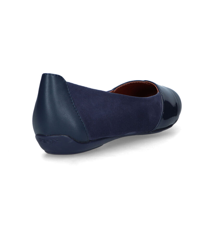 Geox Charlene Ballerines en Bleu en cuir (326689)