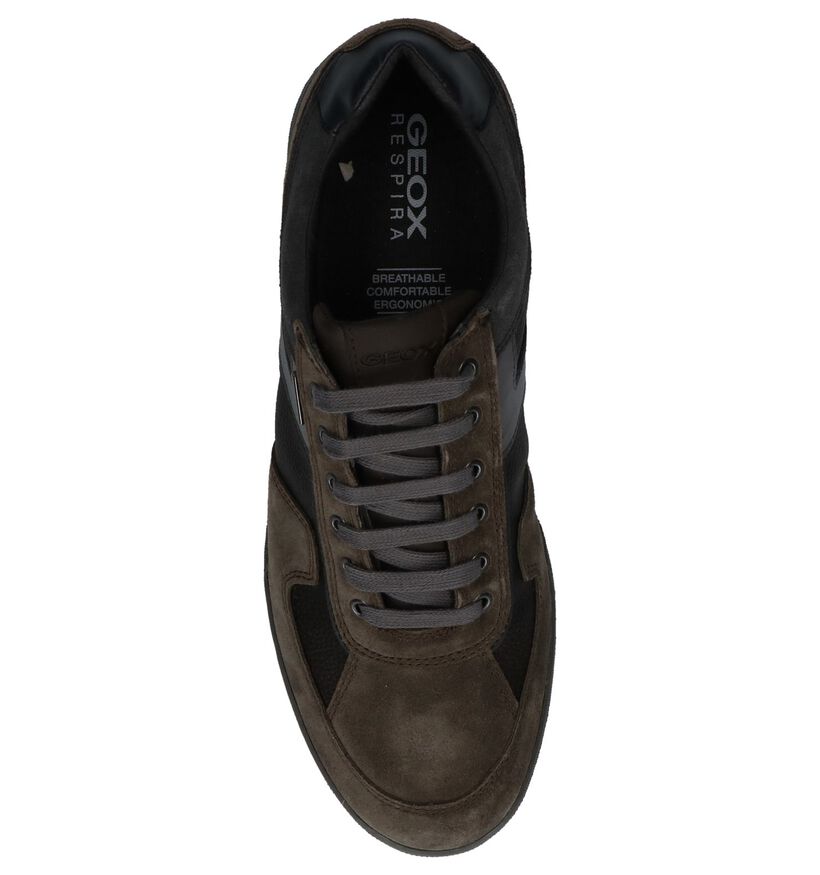 Casual Schoenen Taupe Geox Redward in leer (223754)