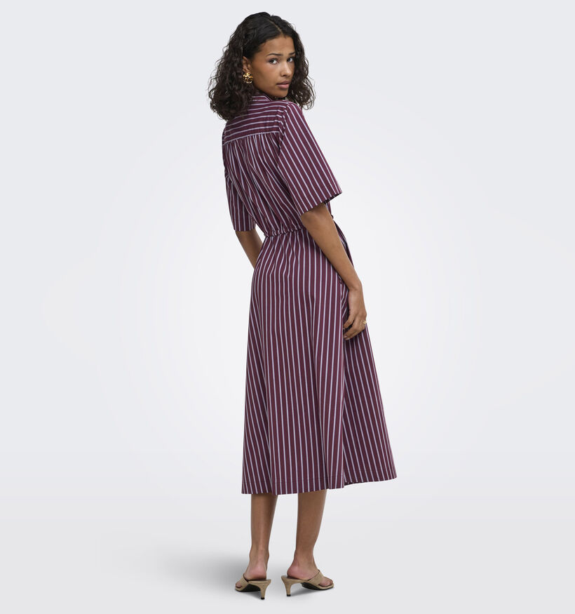 JDY Mio Robe mi-longue en Bordeaux pour femmes (378306)