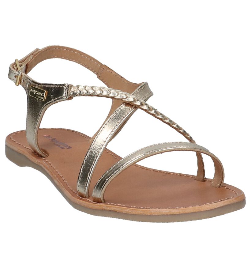 Les Tropeziennes Hanano Bronzen Sandalen in leer (274934)