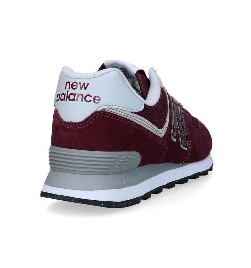 New Balance ML 574 Baskets en Bordeaux pour hommes (327266) - pour semelles orthopédiques