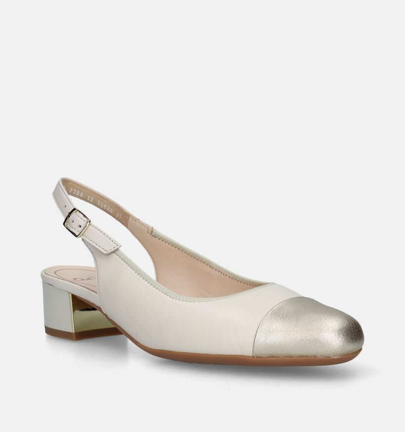 Ara Nizza 2.0 Escarpins slingback en Beige pour femmes (338730)