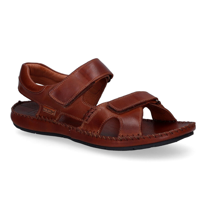 Pikolinos Tarifa Cognac Sandalen in leer (308023)