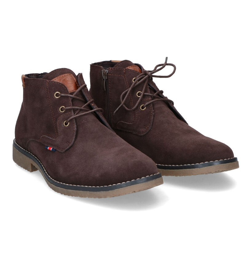 Xti Chaussures hautes en Brun foncé en nubuck (322456)