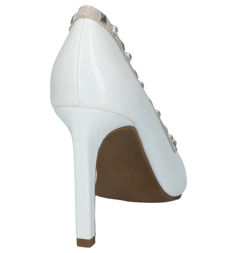 Witte High Heel Pumps met Studs Marco Tozzi in kunstleer (214427)