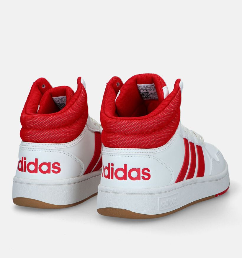 adidas Hoops 3.0 Mid Baskets en Blanc pour hommes (329391)