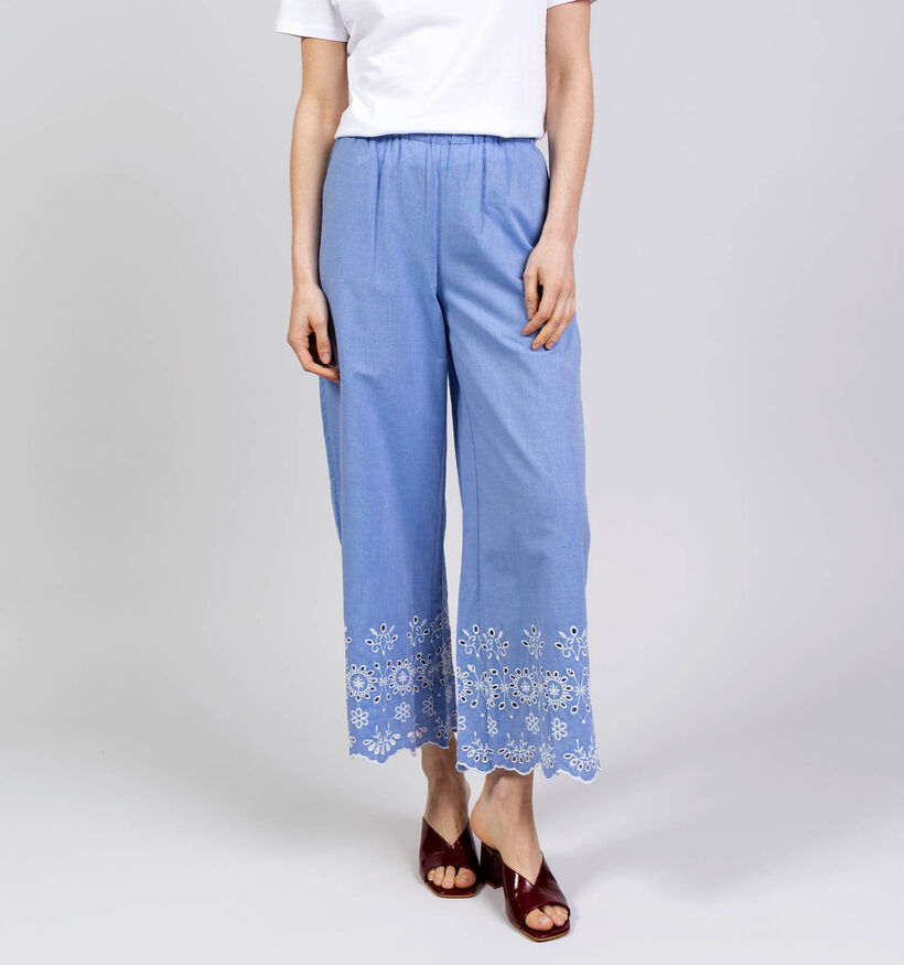 JDY Marina Embroidery Lichtblauwe Broek voor dames (370046)