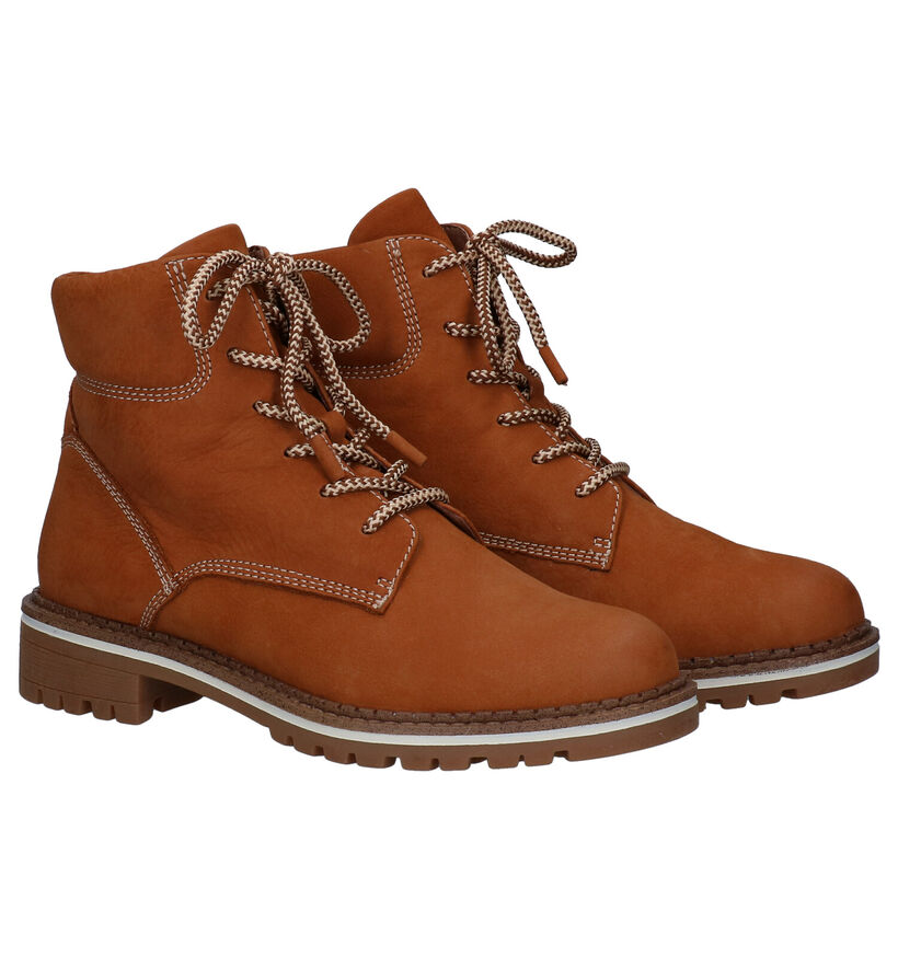 Tamaris Bottines en Cognac en nubuck (280794)