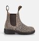 Bisgaard Luipaardprint Bruine Boots met Elastiek voor meisjes (380642) - geschikt voor steunzolen