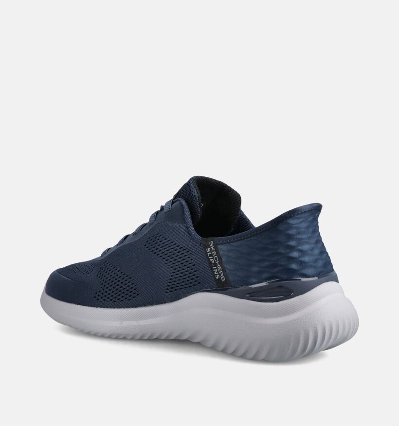 Skechers Bounder 2.0 - Emerged Slip-ins Slip-ons en Bleu fonc&eacute; pour hommes (379533)
