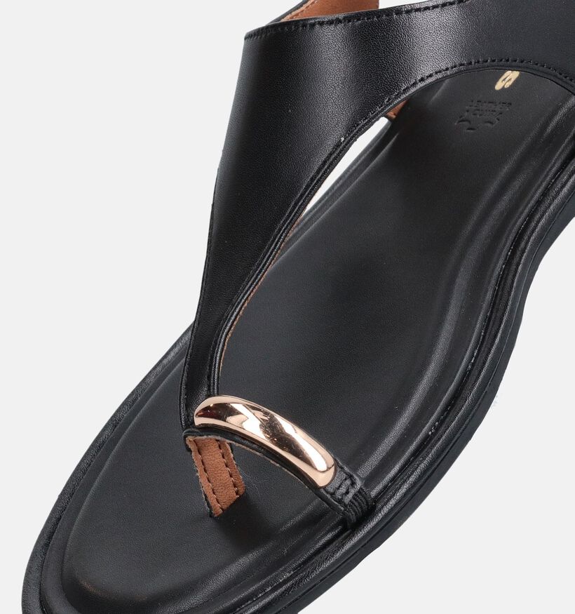 Tamaris ANTISlide Sandales plates en Noir pour femmes (373244)