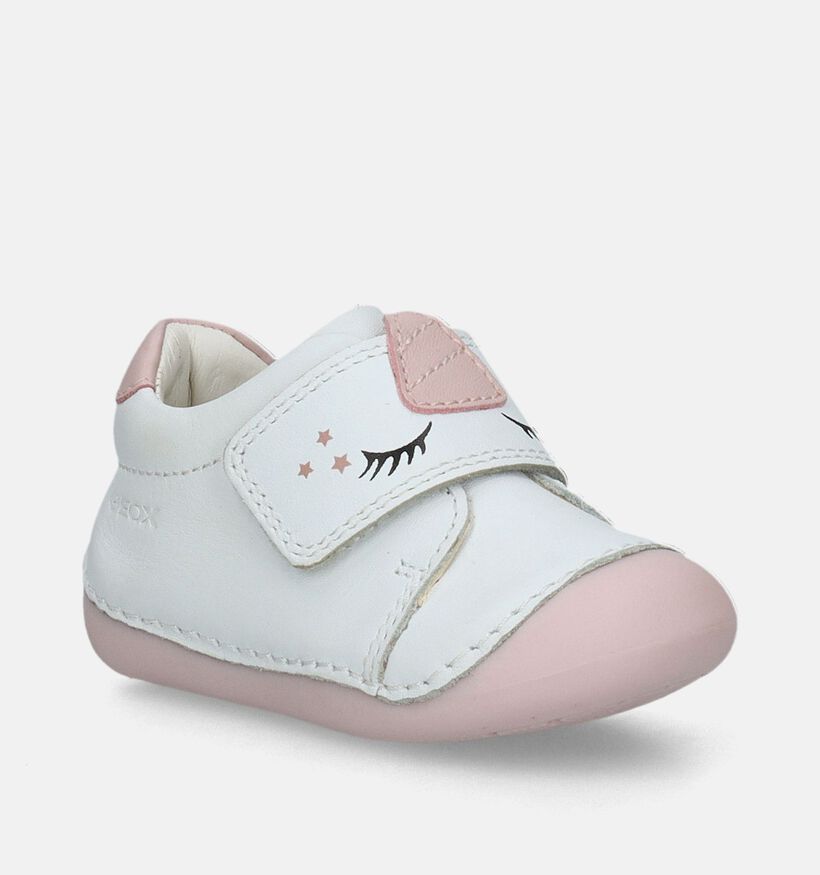 Geox Tutim Witte Babyschoentjes met unicorn voor meisjes (335798)